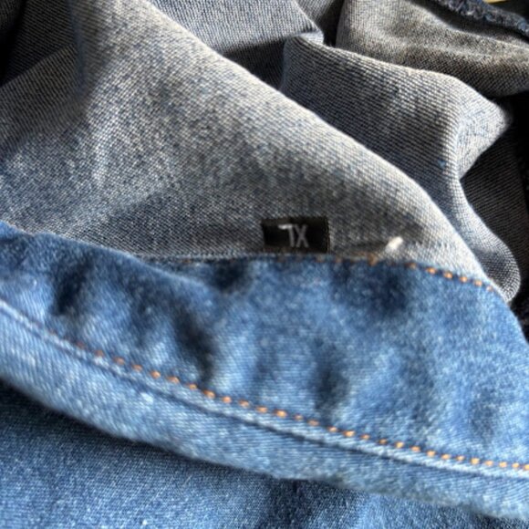 Denim Utility Jumpsuit | Indigo Blue | Size XL - Picture 5 of 6